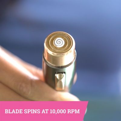 Photo 1 of MY LITTE SHAVER HYPOALLERGENIC ROSE GOLD PLATE 18 KARAT GOLD SPINS AT 18000 RPM MOTOR COMPACT PAINLESS CORDLESS WET OR DRY SHAVE NEEDS 1 AA BATTERY NEW $29.99

