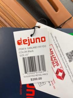 Photo 4 of 25 INCH UPRIGHT DEJUNO SUITCASE DURABLE 360 MOBILITY AND SECURE LOCK EXPANDABLE HARD SHELL CASE NEW $200