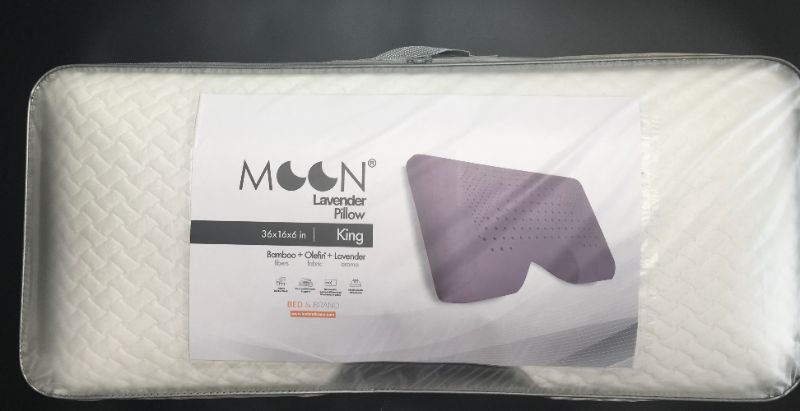 Photo 2 of  MOON LAVENDER KING PILLOW HYPOALLERGENIC ANTIBACTERIAL BAMBOO REDUCE STRESS LEVELS SHOULDER CUTOUT MEMORY FOAM MAXIMUM AIR CIRCULATION NEW  $199.95 