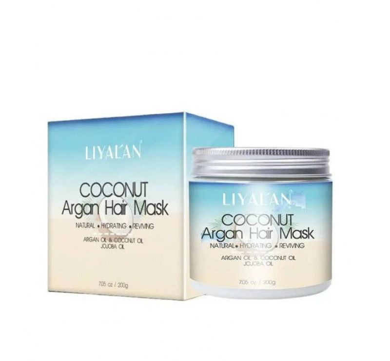 Photo 1 of COCONUT ARGAN HAIR MASK REVITALIZES HAIR CUTICLE INSIDE AND OUT BALANCING ELASTICITY STRENGTH AND SOFTNESS WHILE ADDING SHINE NEW