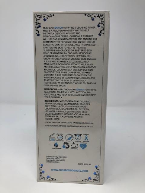 Photo 1 of ENRICH PURIFYING CLEANSING TONER DISSOLVES ANY DIRT AND SKIN DAMAGING DEBRIS CHAMOMILE EXTRACT WORKS AS ANTIBACTERIAL AND ANTI ITCHING TO REPLENISH DRY SKIN WITCH HAZEL HYDRATES AND SANITIZES TREATING SUNBURNS AND CRACKS  DEAD SEA MINERAL LEAVES SKIN SOFT
