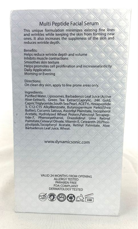 Photo 3 of MULTI PEPTIDE FACIAL SERUM MINIMIZES EXISTING FINE LINES WRINKLES KEEPING THE SKIN FROM FORMING NEW ONES INCREASES SUPPLENESS OF SKIN REDUCES WRINKLE DEPTH NEW IN BOX $1140