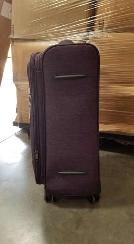 Photo 3 of 24 INCH PURPLE DEJUNO SUITCASE  DURABLE EXPANDABLE ZIPPER 8 WHEEL DESIGN NEW $160