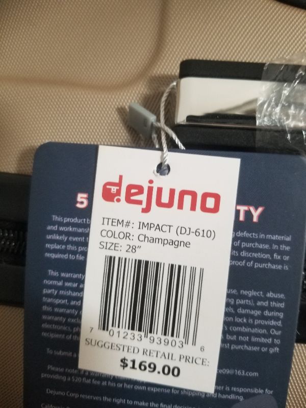 Photo 4 of 28 INCH DEJUNO SUITCASE DURABLE SECURE LOCKING NEW 