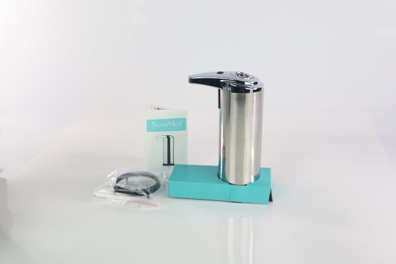 Photo 1 of AUTOMATIC DISPENSER ADJUSTABLE DESIRED DISPENSE AMOUNT BATTERY OPERATED NOT INCLUDED 8 OZ AUTO CLEAN TECHNOLOGY FILL WITH WATER HOLD BUTTON TO CLEAN AND TO PREVENT CLOGGING BOX DAMAGED PRODUCT NEW $19.99