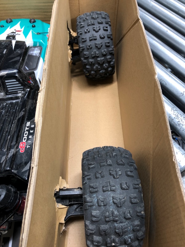 Photo 4 of **SEE NOTES**
 ARRMA RC Truck 1/10 KRATON 4X4 4S V2 BLX Speed Monster Truck RTR (Batteries and Charger Not Included), TEAL/BLACK, ARA4408V2T2