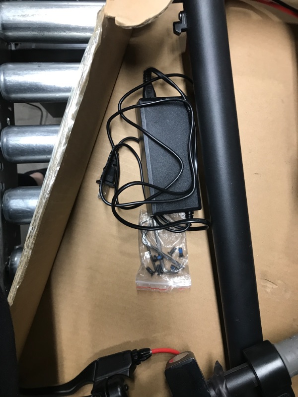 Photo 1 of *** TESTED - POWERS ON *** AovoPro ES80 Electric Scooter - 8.5" Solid Tires,Up to 19 Miles Long-Range and 19 MPH Portable Folding Commuting Scooter for Adults with Double Braking System and App black-01