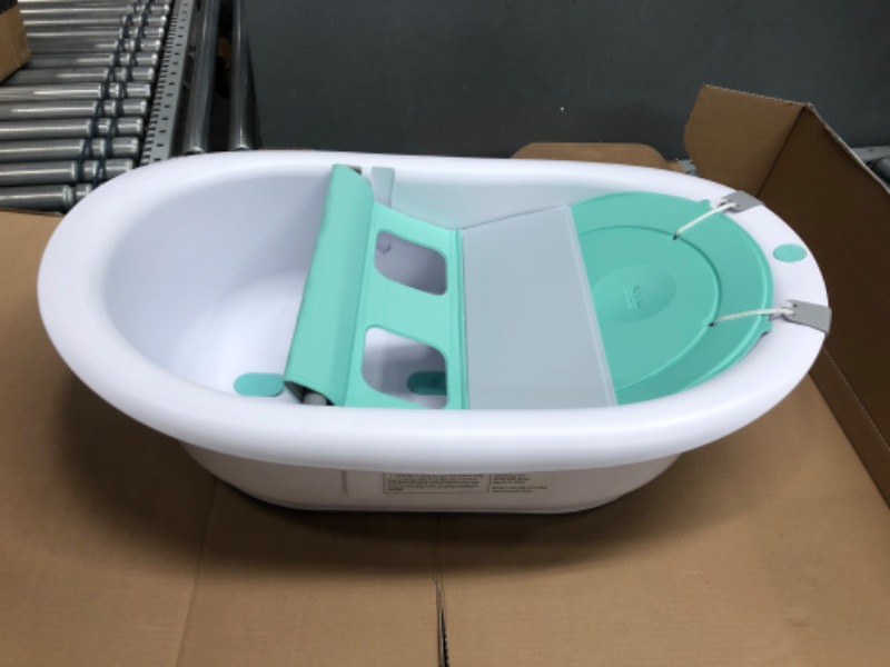 Photo 2 of 4-in-1 Grow-with-Me Bath Tub by Frida Baby Transforms Infant Bathtub to Toddler Bath Seat with Backrest for Assisted Sitting in Tub
