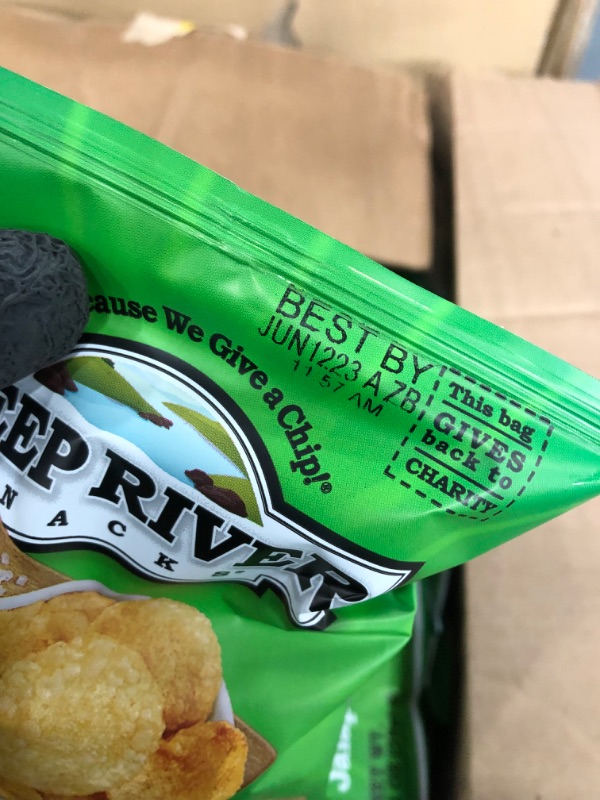 Photo 3 of *EXPIRES June 2023*
Deep River Snacks Zesty Jalapeno Kettle Cooked Potato Chips, 1-Ounce (Pack of 80) 1 Ounce (Pack of 80)