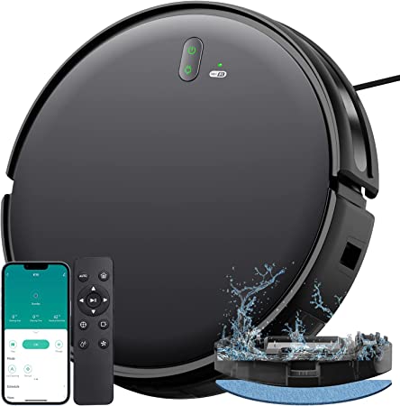 Photo 1 of **CANNOT BE TEST** *NEW* Robot Vacuum and Mop Combo, 2 in 1 Mopping Robotic Vacuum with 2000Pa Max Suction, WiFi/App/Alexa
