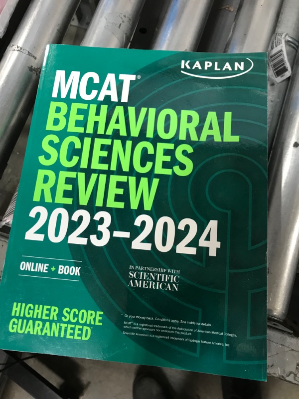 Photo 2 of MCAT Behavioral Sciences Review 2023-2024: Online + Book (Kaplan Test Prep)