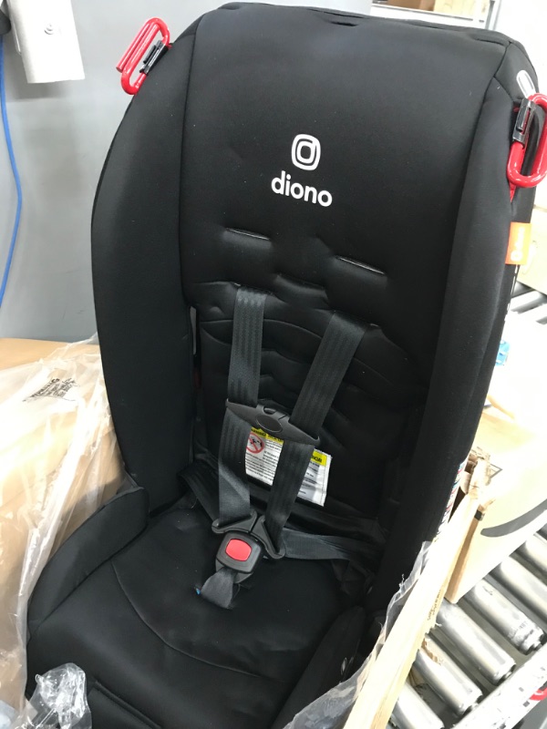 Photo 2 of Diono Radian 3R, 3-in-1 Convertible Car Seat, Rear Facing & Forward Facing, 10 Years 1 Car Seat, Slim Fit 3 Across, Jet Black
