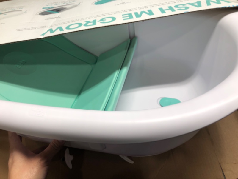 Photo 2 of 4-in-1 Grow-with-Me Bath Tub by Frida Baby Transforms Infant Bathtub to Toddler Bath Seat with Backrest for Assisted Sitting in Tub