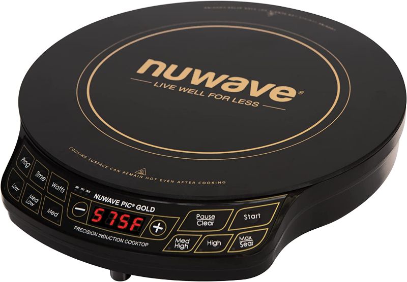 Photo 1 of *Tested* NUWAVE Gold Precision Induction Cooktop, 900, and 1500 Watts, 12” Heat-Resistant Cooking Surface & Carrying Case for Precision Induction Cooktop, Insulated & Water Resistant Cooktop + Case