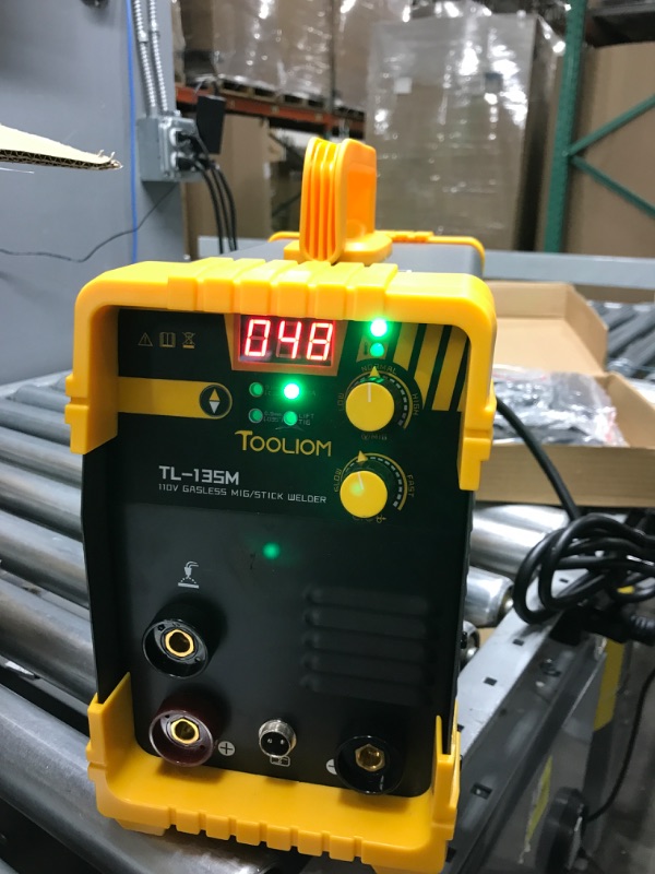 Photo 3 of *Tested* TOOLIOM 135A Flux Core Welder MIG Welder 110V Flux MIG/Lift TIG/Stick 3-in-1 Welding Machine IGBT DC Inverter