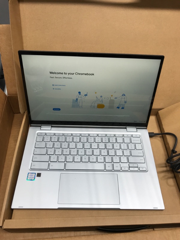 Photo 3 of *Tested* ASUS Chromebook Flip C433 14" FHD Touchscreen 2-in-1 Laptop, Intel Core m3-8100Y up to 3.4GHz, 8GB RAM, 128GB Storage (64GB eMMC + 64GB Flash Drive), 802.11AC WiFi, Backlit Keyboard, Silver, Chrome OS