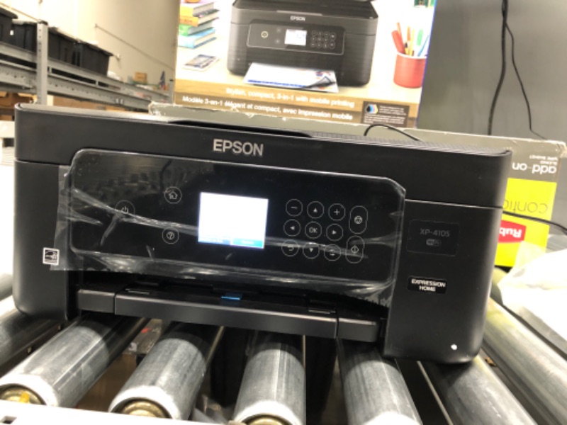 Photo 2 of Epson Expression Home XP-4105 Wireless All-in-One Color Inkjet Printer for Home Office, Black - Print Copy Scan - 2.4" Color LCD, 10.0 ipm, 5760 x 1440 dpi, Auto 2-Sided Printing, Voice-Activated