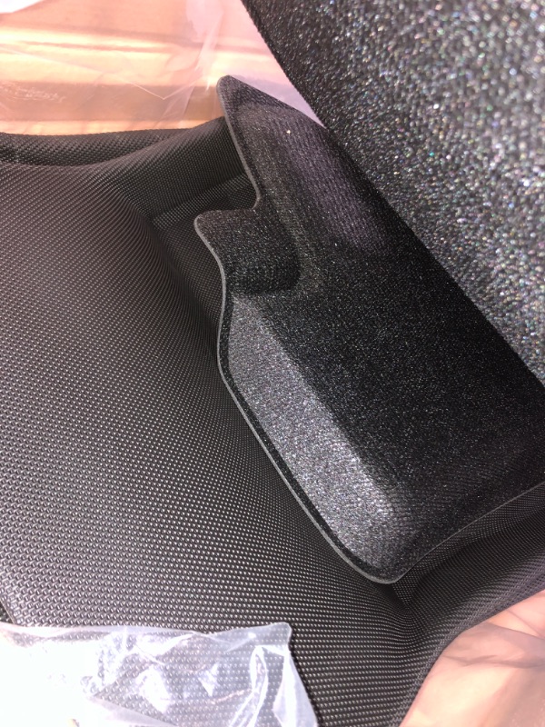 Photo 3 of 3D MAXpider Custom Fit KAGU Floor Mat (BLACK) for 2018-2019 TESLA MODEL 3 - 1ST ROW 2ND ROW Black Front and Second Row