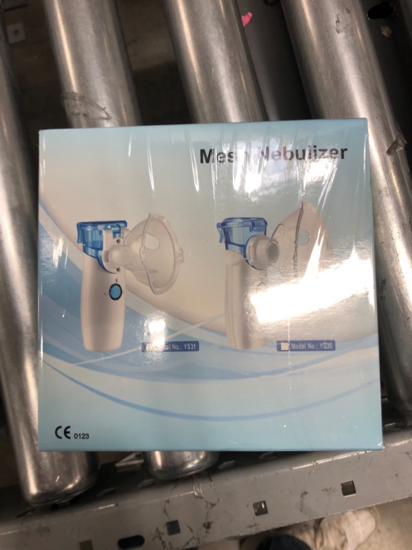 Photo 2 of Protable Mesh Nebulizer - Handheld Nebulizer for Cough, Portable Personal Cool Mist Steam Inhaler for Sinus Cold,Kids Adults Use White