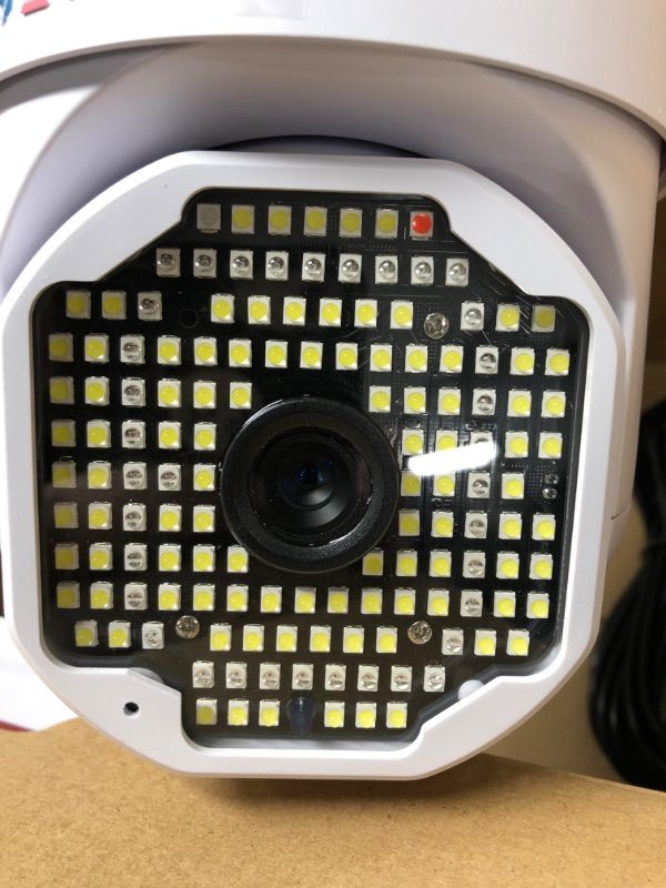 Photo 1 of EVKVO With Motion Security Outdoor Camera Tilt Sirens View 1080P Pan WiFi Night And 355° Spotlight Wireless Color Detection Home Webcam