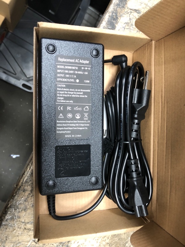 Photo 2 of 135W AC Adapter Laptop Charger Compitible with Acer Nitro 5 N18C3 AN515-51 AN515-41 AN515-53 AN515-52 AN515-43 AN515-54 AN517-51 N18C4 Acer Aspire Z3 23" 23.8" Series Z3-615 Z3-710 Z3-715 Power Cord