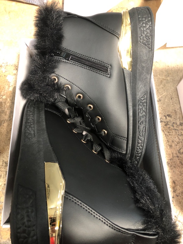 Photo 2 of HEAWISH Winter Snow Boots for Women Ankle Boots With Side Zipper Womens Booties Fur Lined Winter Shoes Size 7
