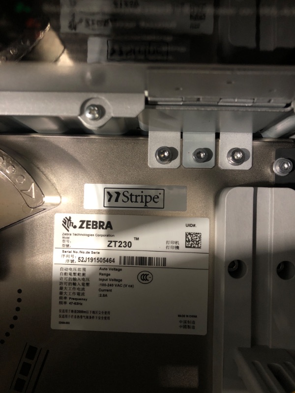 Photo 5 of (NOT TESTED)
ZEBRA ZT230 Thermal Transfer Industrial Printer 203 dpi Print Width 4 in Serial USB Ethernet ZT23042-T01200FZ