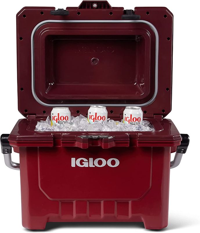 Photo 1 of (HANDLE IS BROKEN) Igloo 24 qt IMX Lockable Insulated Ice Chest Injection Molded Cooler
