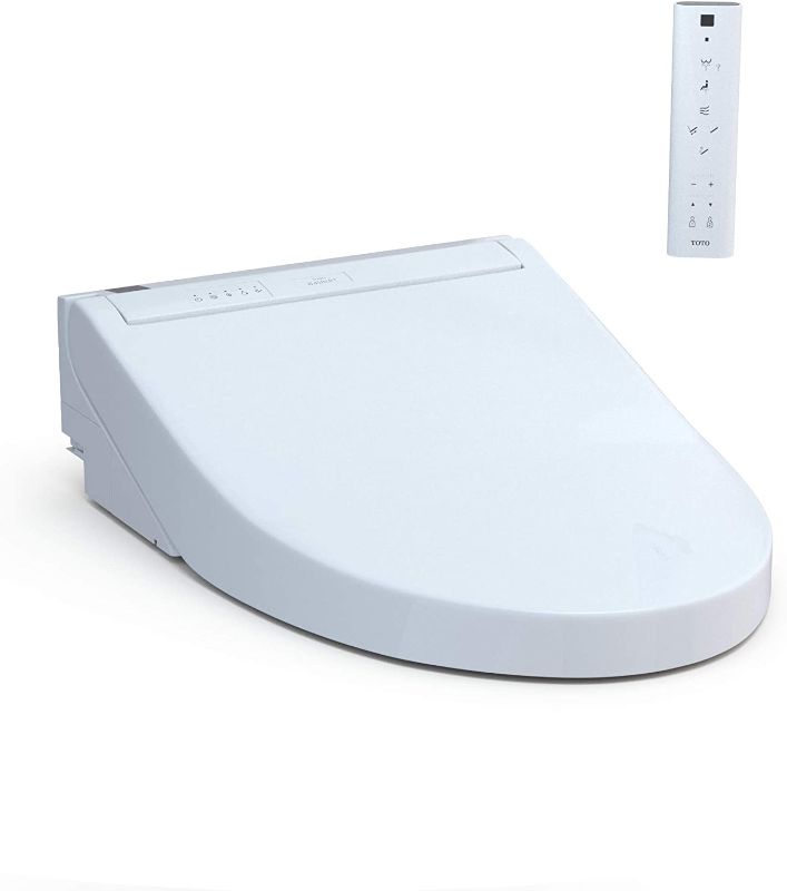 Photo 1 of ***USED AND HAS SCUFF MARKS*** TOTO SW3084#01 WASHLET C5 Electronic Bidet Toilet Seat with PREMIST and EWATER+ Wand Cleaning, Elongated, Cotton White
