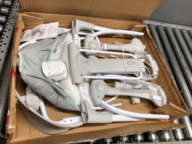 Photo 1 of ***USED***   Ingenuity ConvertMe 2-in-1 Compact Portable Baby Swing & Infant Seat, Battery-Saving Automatic Sway, Vibrations, Nature Sounds - Swell