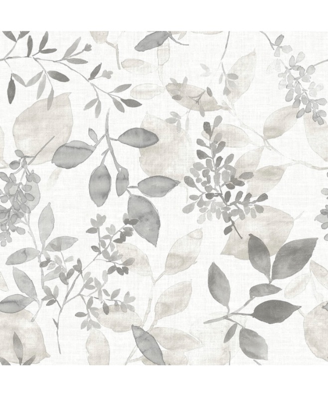 Photo 1 of ***used**  NuWallpaper NUS3144 Breezy Peel & Stick Wallpaper, Grey