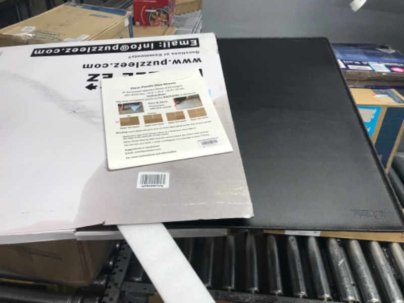 Photo 1 of 2000 Piece Puzzle Board with Cover and Puzzle Saver Glue Sheets Extra Large 40.5" x 30.5" XL Portable Felt 40 x 30 Jigsaw Puzzle Table Tray Puzzle Accessories for Adults 2000 Piece -Black