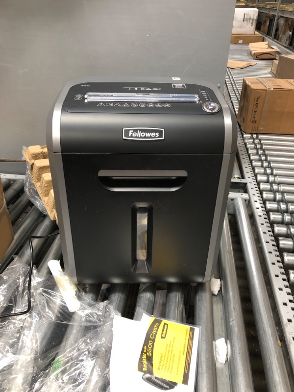 Photo 2 of LIKE NEW***Fellowes 3227901 Powershred 79Ci 100% Jam Proof Medium, Duty Cross, Cut Shredder, 16 Sheet Capacity, Black/Dark Silver