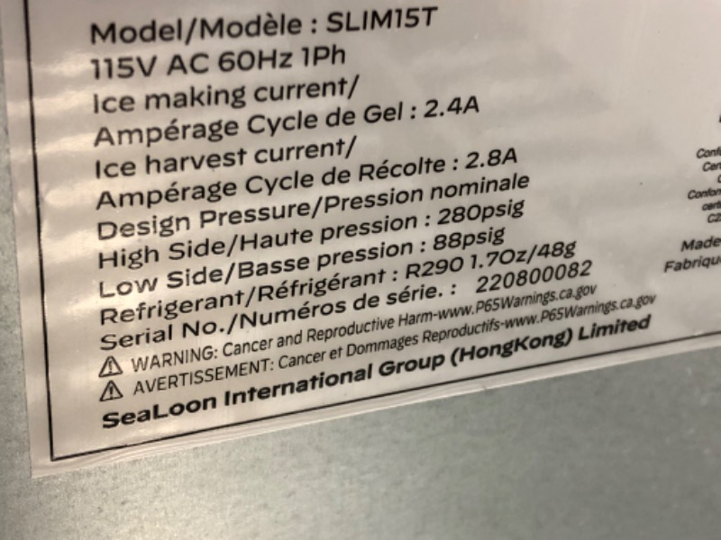 Photo 7 of **USED-NEEDS CLEANING-DENTED**
Commercial Ice Maker Machine, 90LBS/24H with 30Lbs Bin, Full Heavy Duty Stainles
