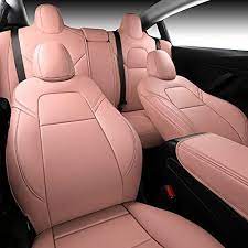 Photo 1 of  empire seat cover custom fit for tesla model y synthetic leather car beige