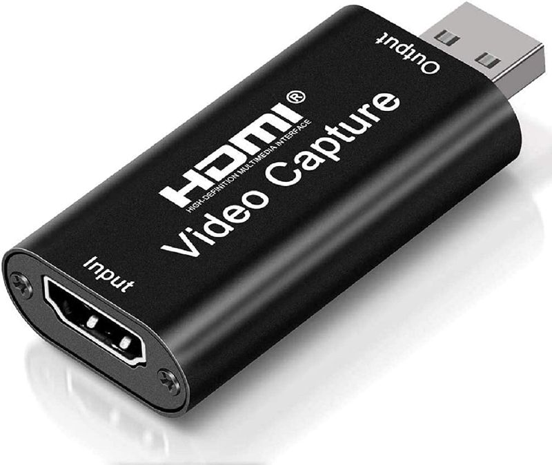 Photo 1 of 4K HDMI Video Capture Card, Cam Link Card Game Capture Card Audio Capture Adapter HDMI to USB 2.0 Record Capture Device for Streaming, Live Broadcasting, Video Conference, Teaching, Gaming(Black)
