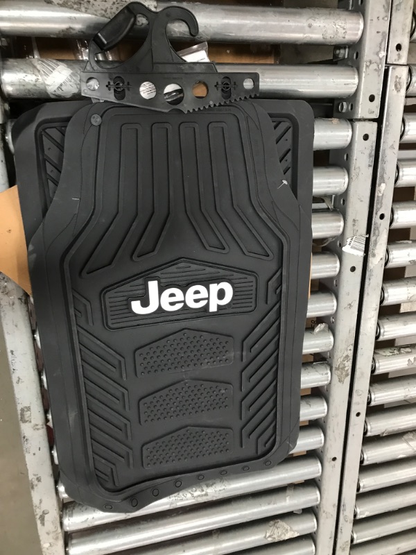 Photo 2 of **MISSING ONE** Jeep Weatherpro 4 Piece Floor Mats Set, Floor Mats by Plasticolor (001668R01) , Black