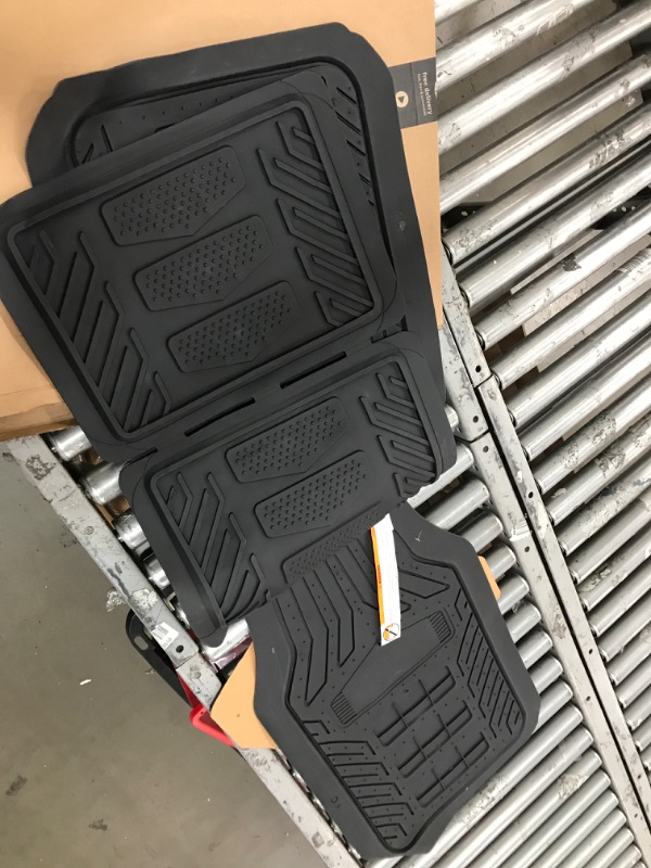 Photo 3 of **MISSING ONE** Jeep Weatherpro 4 Piece Floor Mats Set, Floor Mats by Plasticolor (001668R01) , Black