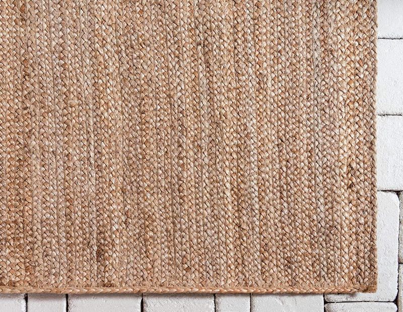 Photo 1 of 
The Knitted Co. 100% Jute Area Rug 8 x 10 Feet- Rectangle Natural Fibers- Braided Design Hand Woven Natural Carpet - Home Decor for Living Room Hallways...
Size:8' x 10'
Color:Natural