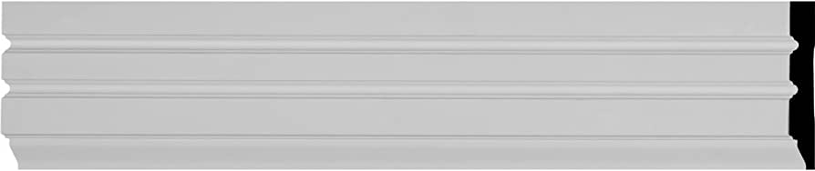 Photo 1 of 3 pack of Ekena Millwork CAS04X01FL Fluted Panel Window & Door Casing, 4"H x 5/8"P x 94 1/2"L, Primed
