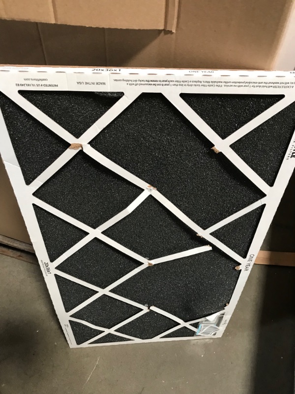 Photo 2 of **USED** Castle Filters One-Year HVAC Furnace Filter, MERV 8, 20x36x1, 1 Count (Pack of 1) MERV 8 - High Flow 20" x 36” x 1”