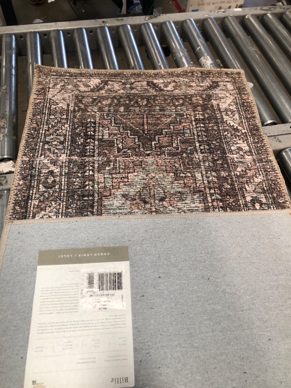 Photo 1 of Amber Lewis x Loloi Billie Collection BIL-03 Clay / Sage, Traditional 2'-0" x 5'-0" Accent Rug Clay / Sage 2' x 5'