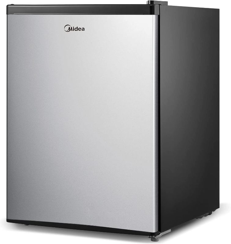 Photo 1 of Midea WHS-87LSS1 Refrigerator, 2.4 Cubic Feet, Stainless Steel
