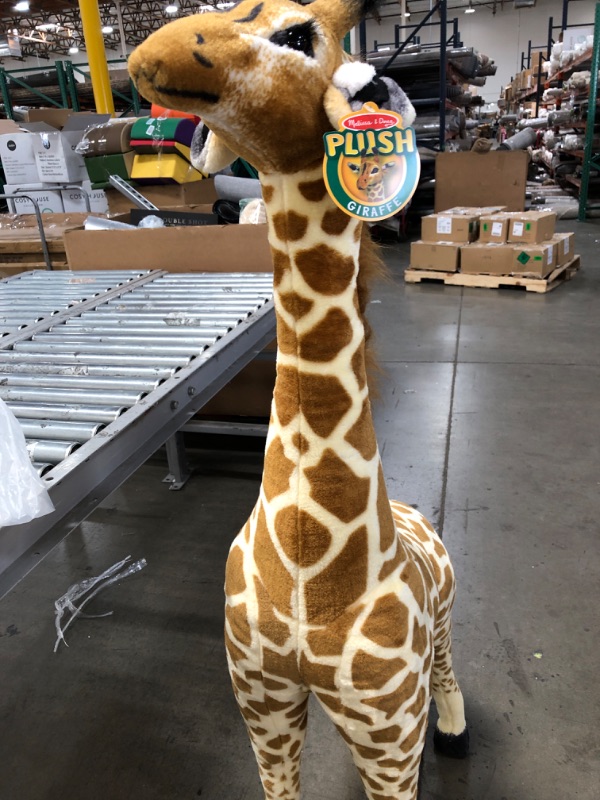 Photo 2 of Melissa & Doug Giant Giraffe - Lifelike Stuffed Animal (over 4 feet tall)