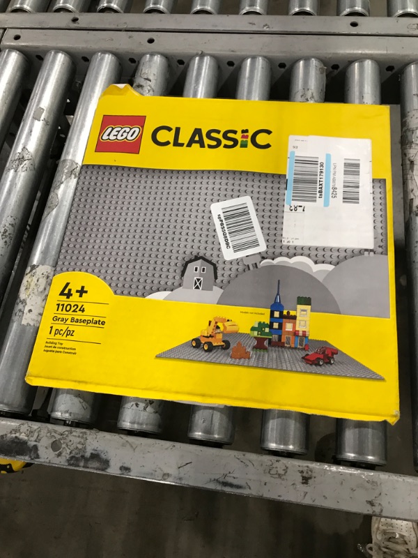 Photo 2 of LEGO Classic Gray Baseplate 11024 Building Toy Set for Preschool Kids, Boys, and Girls Ages 4+ (1 Pieces) Gray Baseplate Paper package