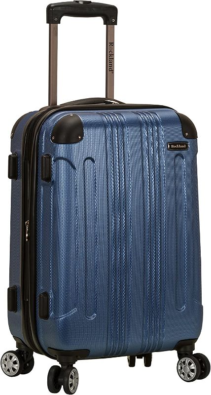 Photo 1 of Rockland London Hardside Spinner Wheel Luggage, Blue, Carry-On 20-Inch
