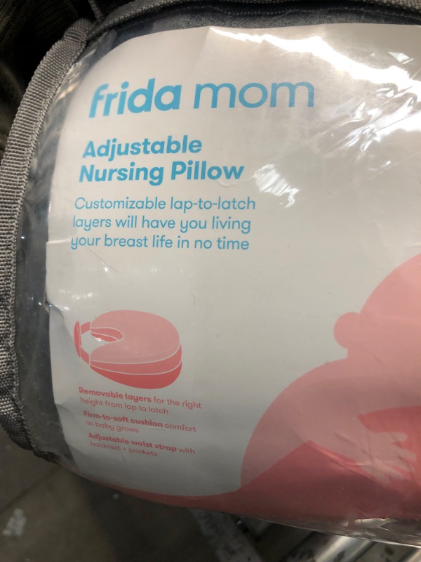 Photo 4 of Frida Mom Adjustable Nursing - Customizable Breastfeeding Pillow for Mom + Baby Comfort with Back Support, Adjustable Wrap Around Waist Strap, Pockets for Heat Relief
