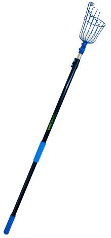 Photo 1 of 3 pack Miscellaneous Bundle; 5' Hollow Steel Rod, HYDE 28670 QuickReach Telescoping Pole, 4-1/2 to 6-1/2 Feet, Multi Colored, 4 Foot; Fruit Picker + 12' Extension Pole

