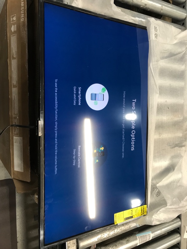 Photo 1 of SAMSUNG 32-Inch Class QLED Q60A Series - 4K UHD Dual LED Quantum HDR Smart TV with Alexa Built-in (QN32Q60AAFXZA, 2021 Model)
