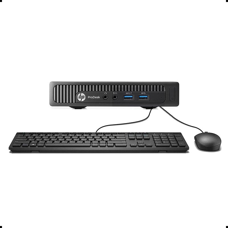 Photo 1 of HP ProDesk 600 G1 Mini Business Desktop PC, Intel Core Quad i5 4590T up to 3.0GHz, 8GB DDR3, 500GB, WiFi, BT, VGA, DP, Windows 10 64 Bit-Multi-Language Supports English/Spanish/French(Renewed)
